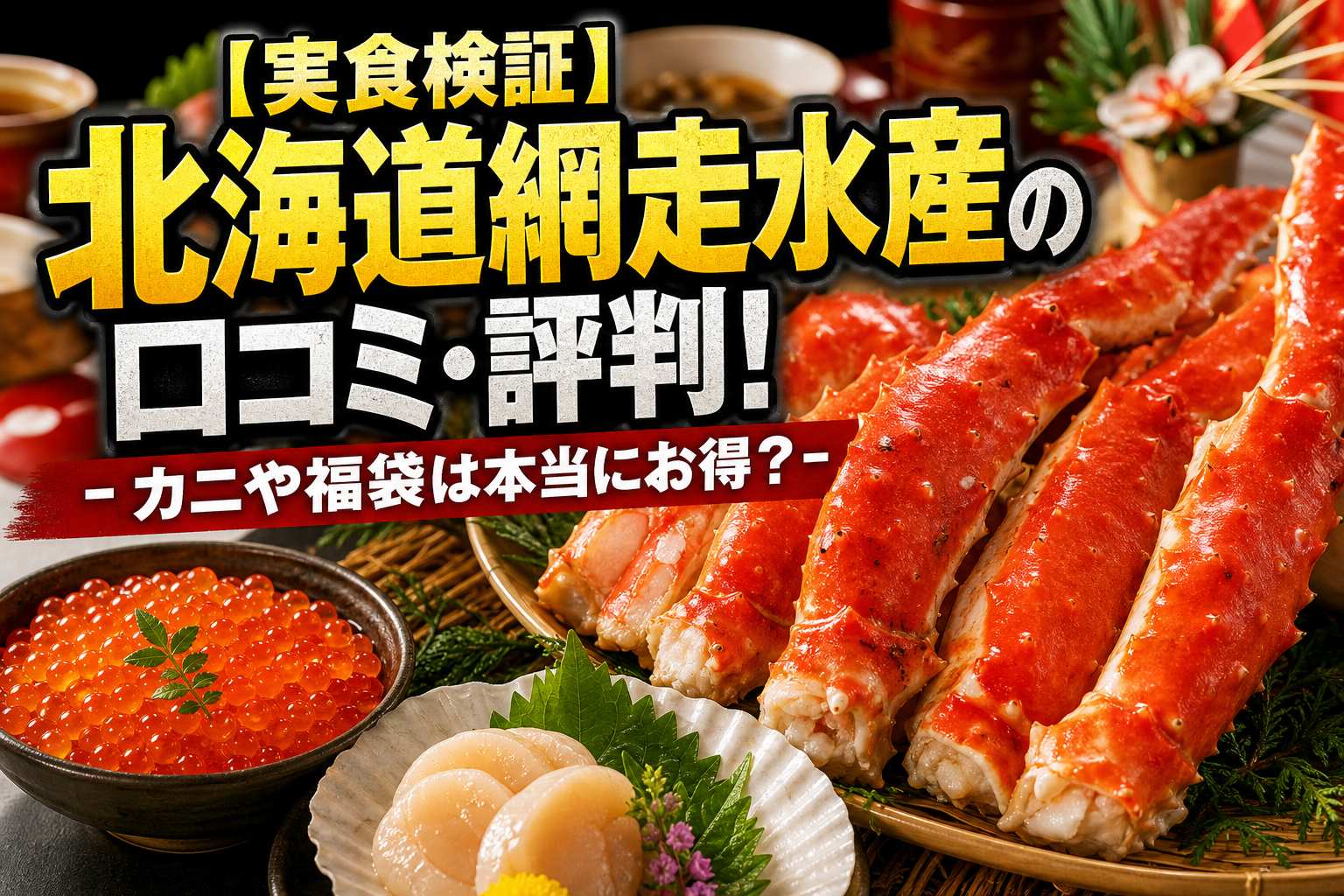 【実食検証】北海道網走水産の口コミ・評判！カニや福袋は本当にお得？