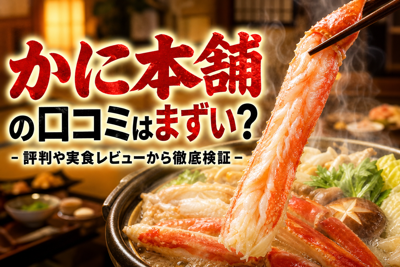かに本舗の口コミはまずい？評判や実食レビューから徹底検証