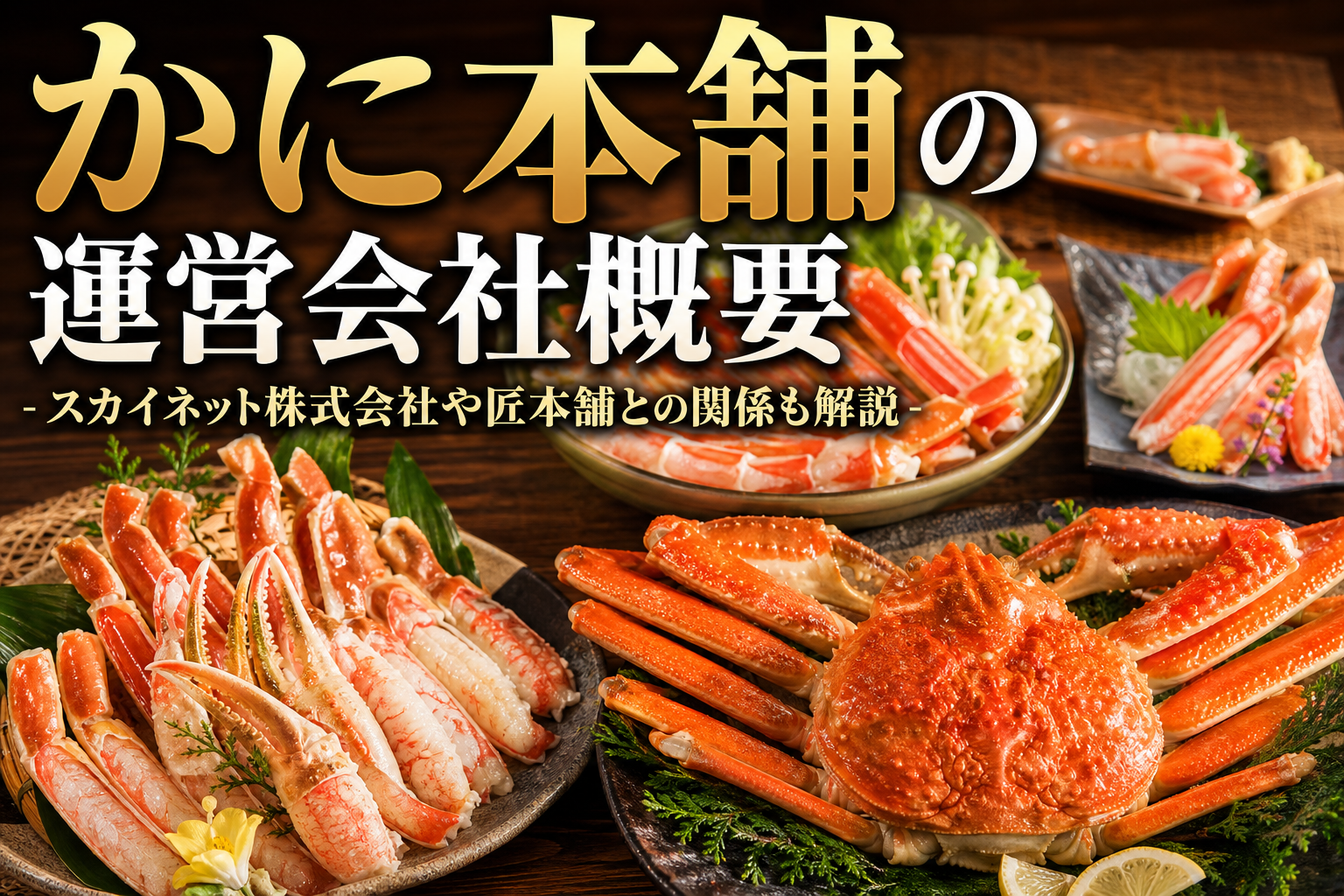 かに本舗の運営会社概要！スカイネット株式会社や匠本舗との関係も解説