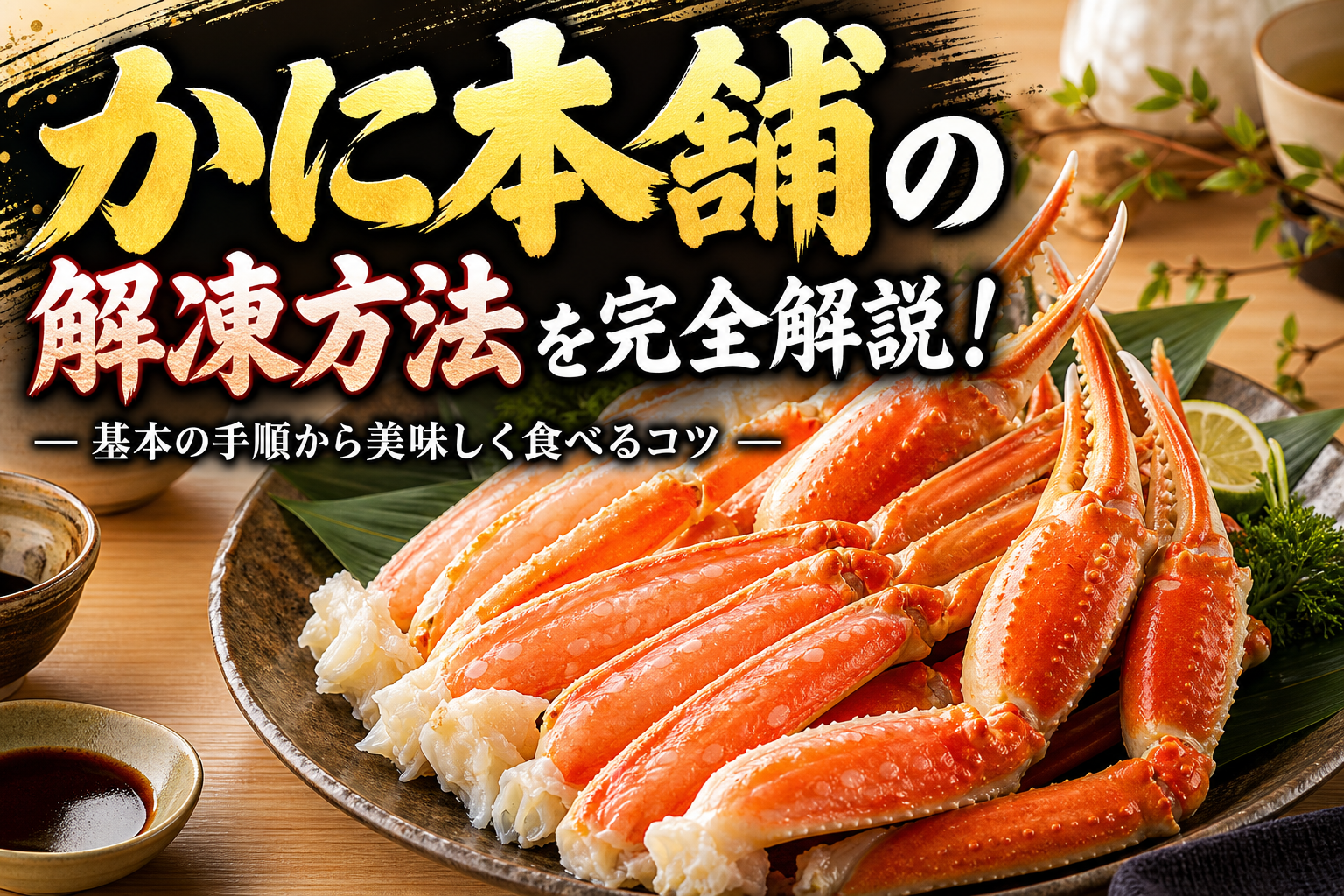 かに本舗の解凍方法を完全解説！基本の手順から美味しく食べるコツ