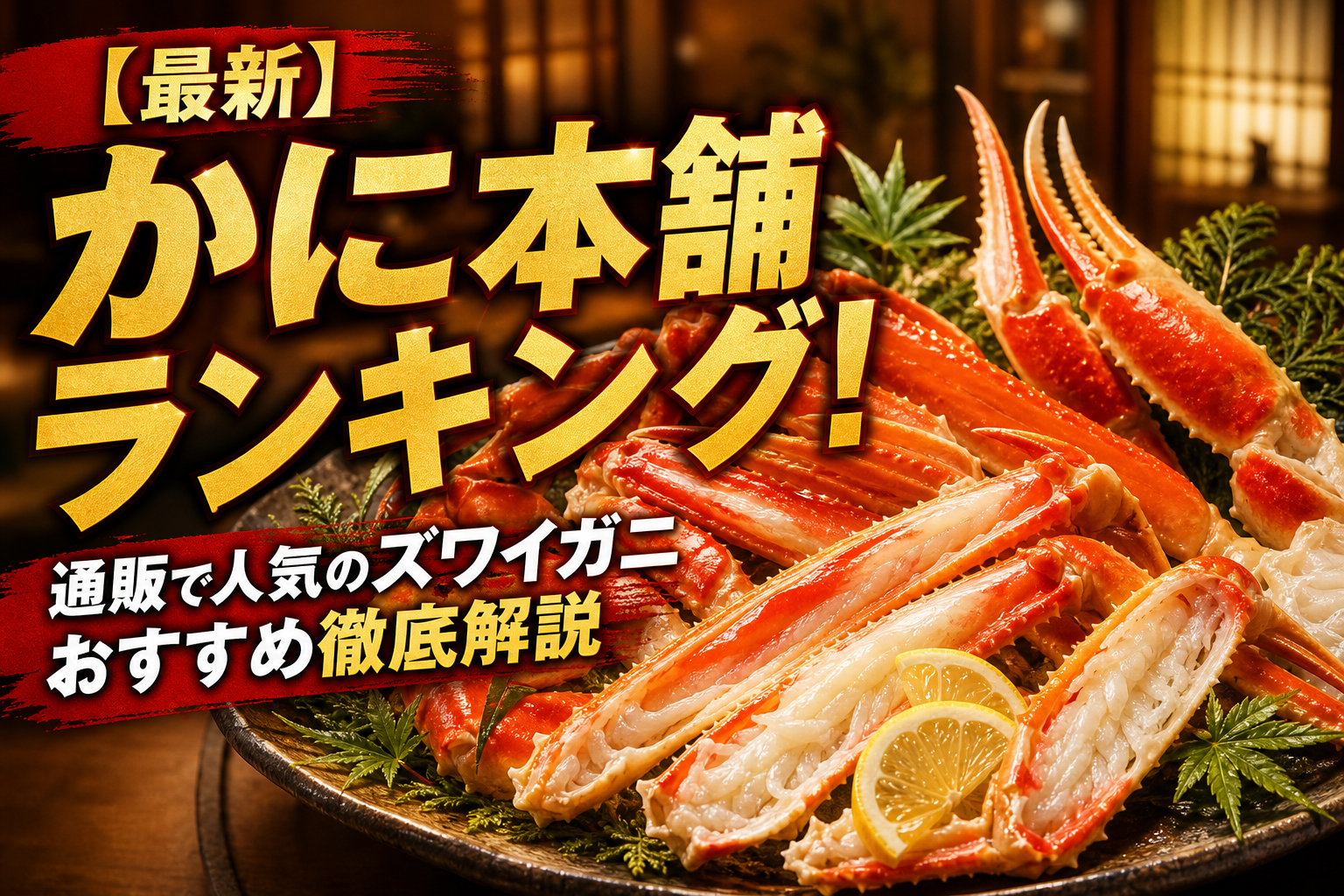 【最新】かに本舗ランキング！通販で人気のズワイガニおすすめ徹底解説