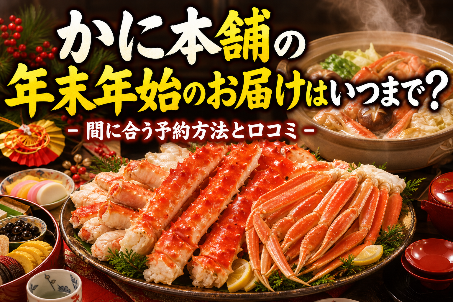 かに本舗の年末年始のお届けはいつまで？間に合う予約方法と口コミ