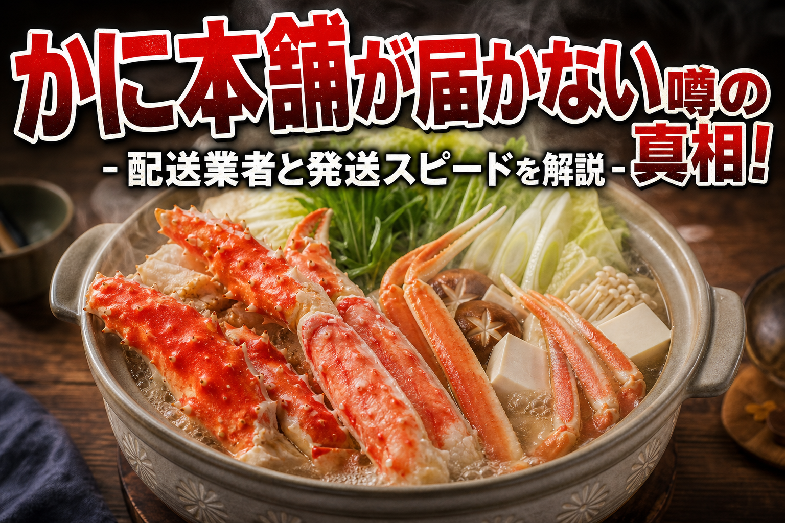かに本舗が届かない噂の真相！配送業者と発送スピードを解説